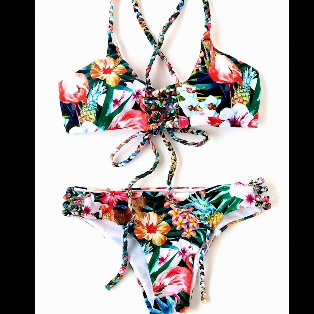 Shein floral bikini never worn